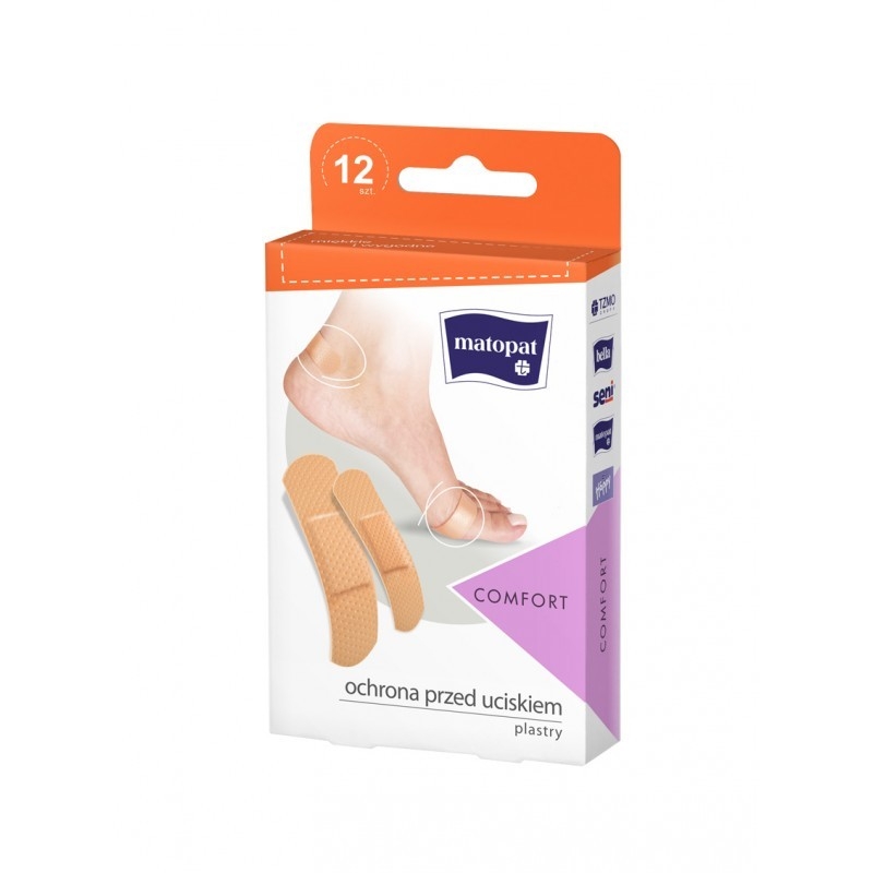 Comfort zestaw plastrów z opatrunkiem 12szt.